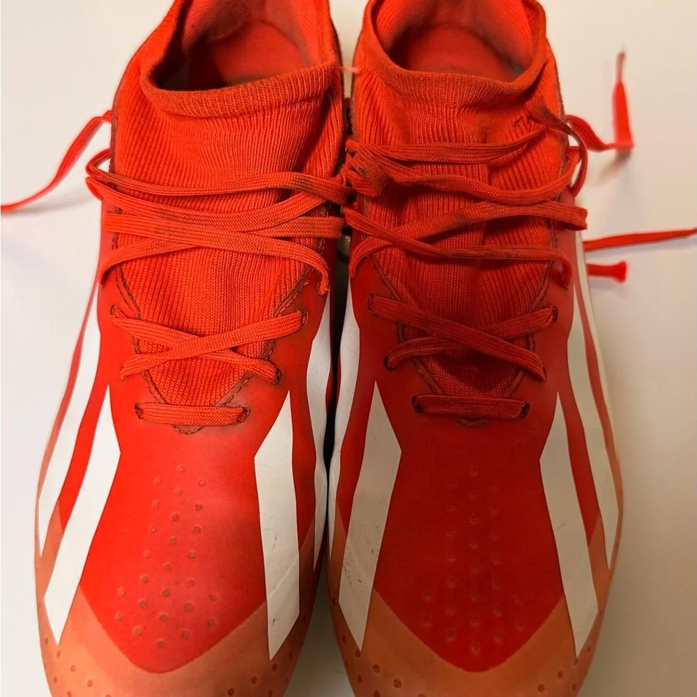 adidas X Crazyfast Soccer Cleats Red/White FG - Size 9